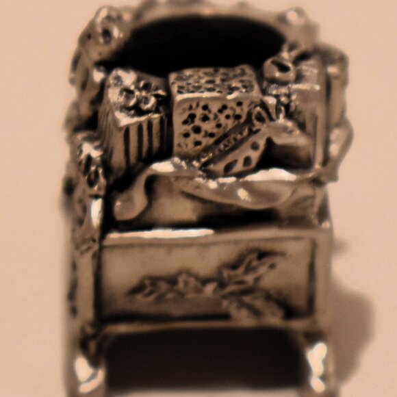 Mini Seagull Pewter Canada Sleigh Candle Holder - Picture 4 of 5